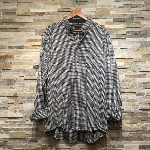 Duck Head 2XLT Plaid Flannel Shirt | 100% Cotton, Classic Workwear Heritage - Picture 1 of 8